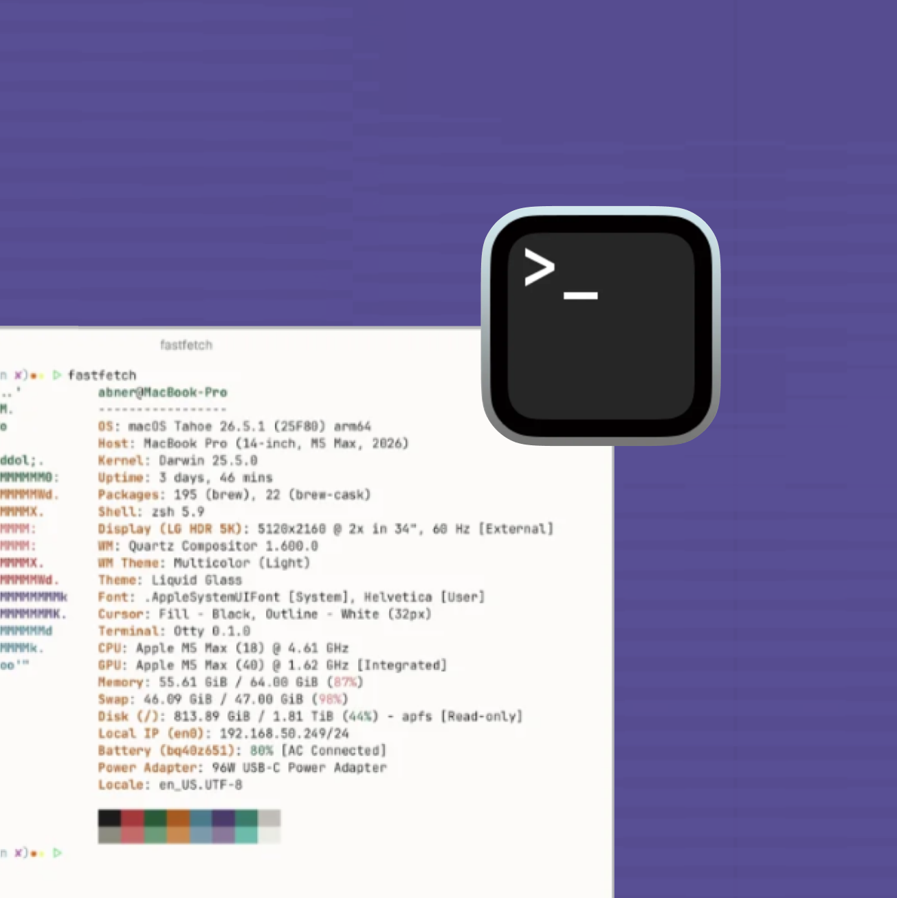 Terminal preview